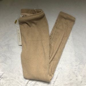 Meshki New With Tags Tan Dress Leggings ribbed